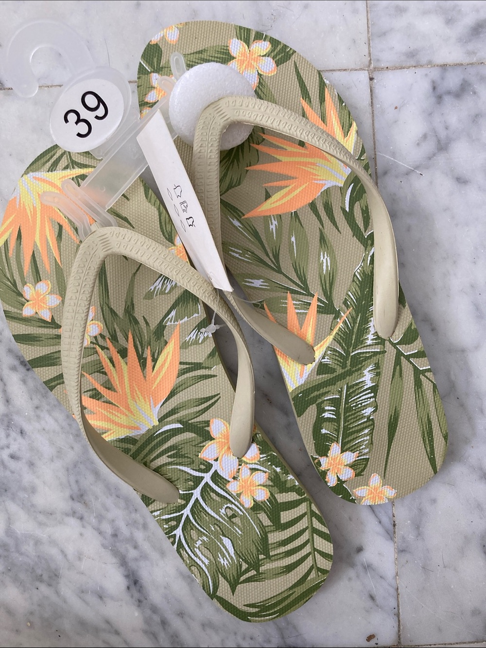 Fashy Tropical Floral Flip-Flops Germany 39